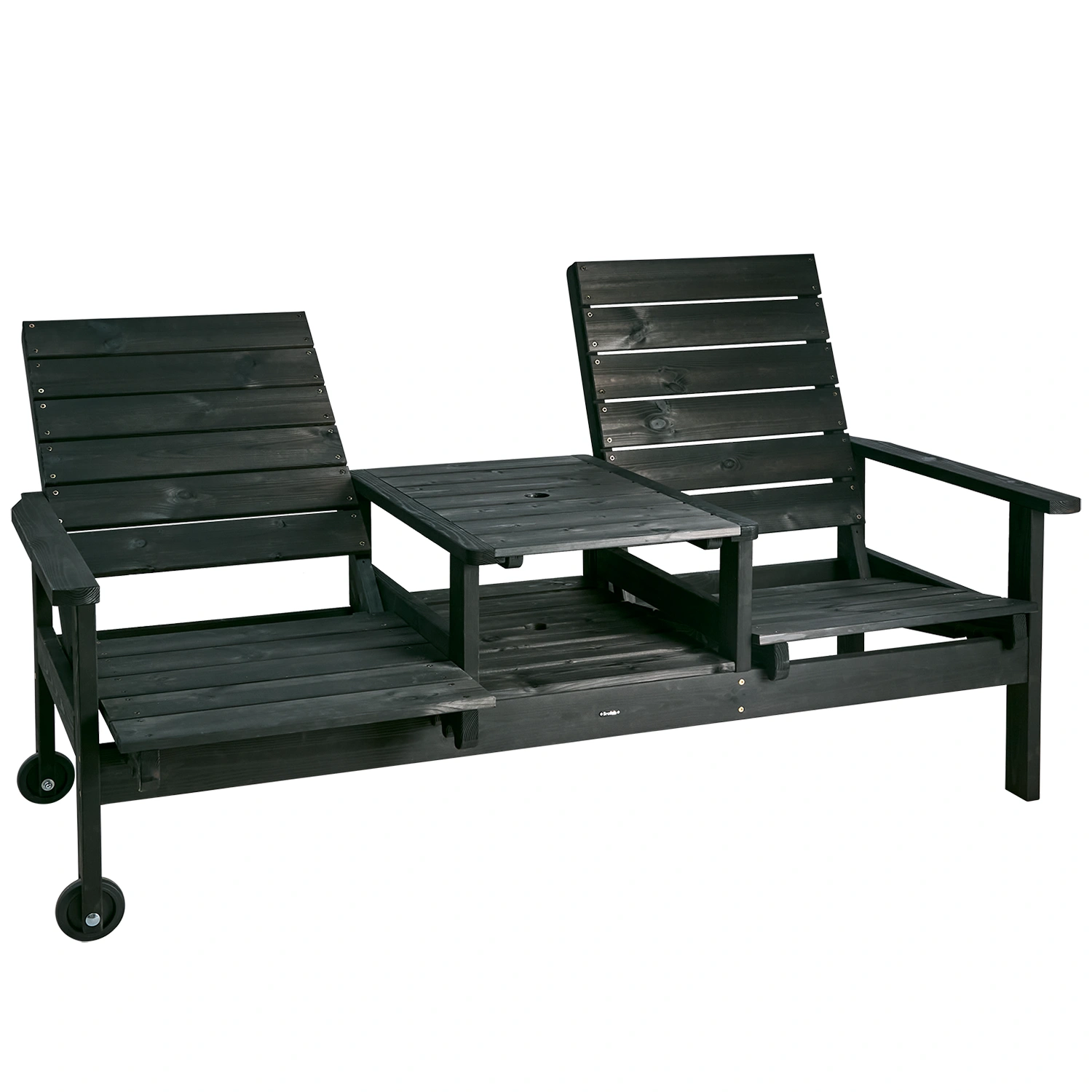 Du och Ja 2-sitssoffa svart