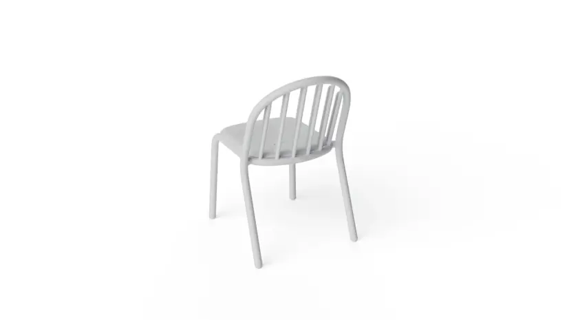Fred's stol ljusgrå, 2-pack
