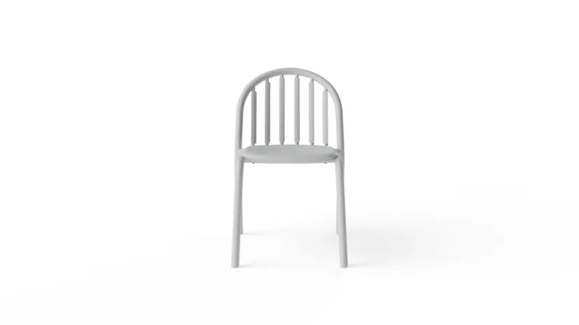 Fred's stol ljusgrå, 2-pack