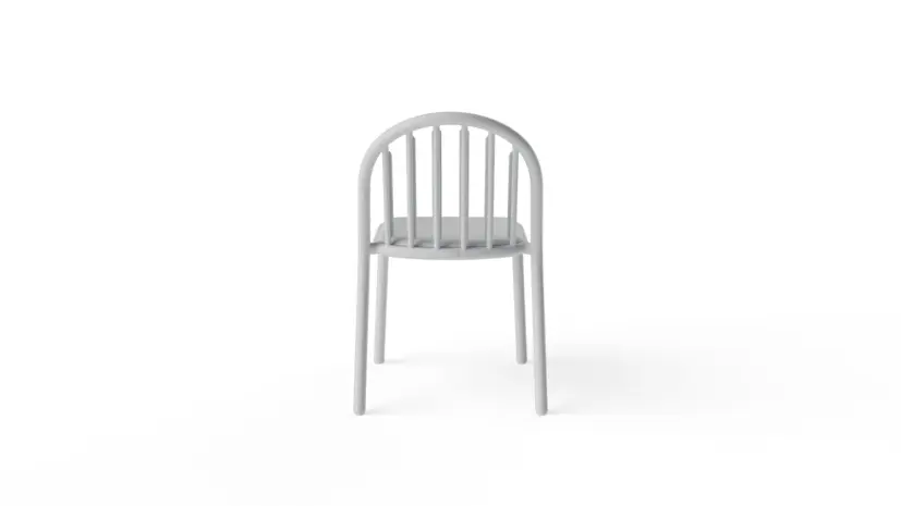 Fred's stol ljusgrå, 2-pack