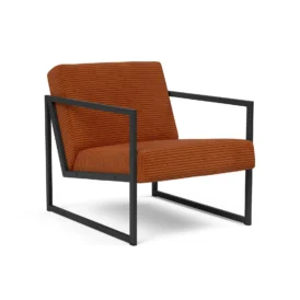 Vikko fåtölj med armstöd - 595 Corduroy burnt orange