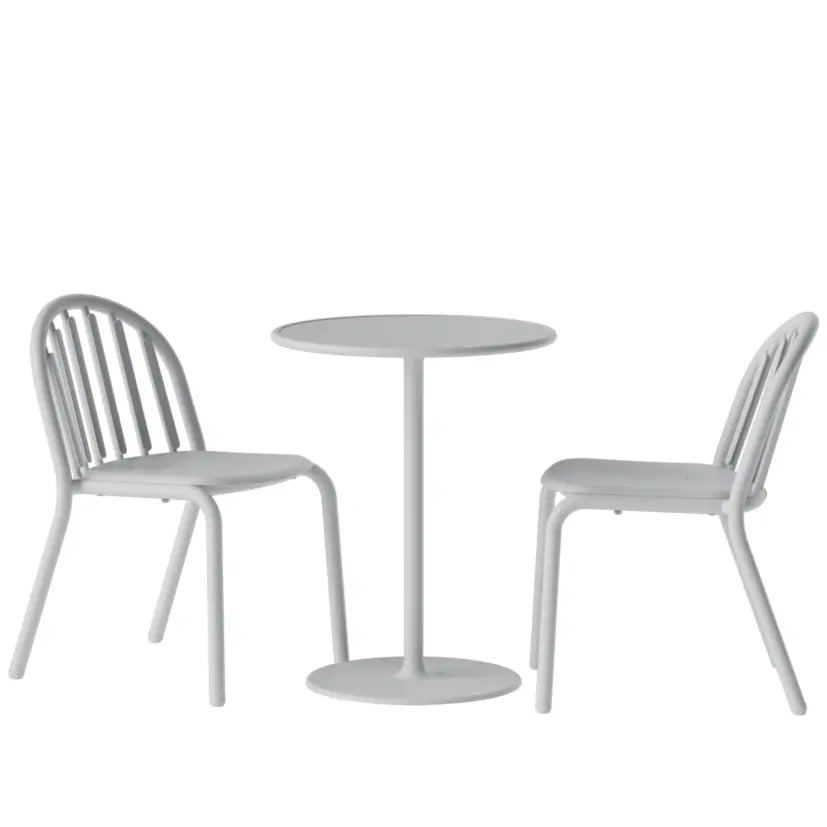 Fred's cafébord ljusgrå, Ø60 cm