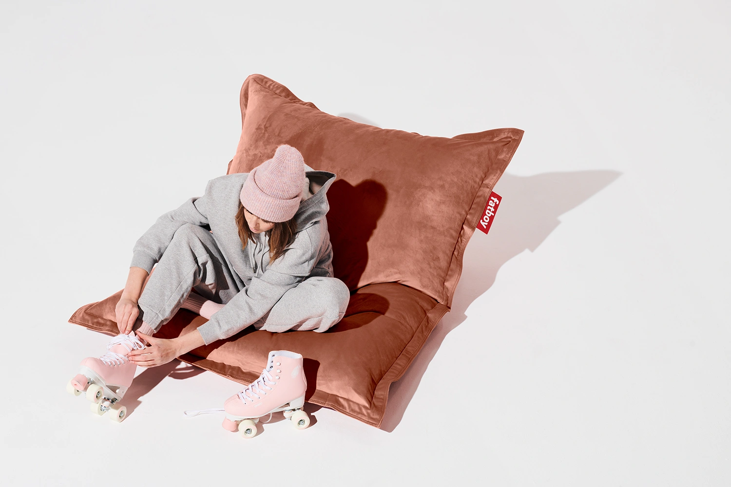 Fatboy Original Slim velvet recycled rose quartz