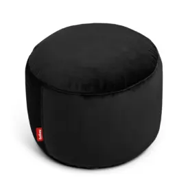 Point velvet sittpuff recycled svart