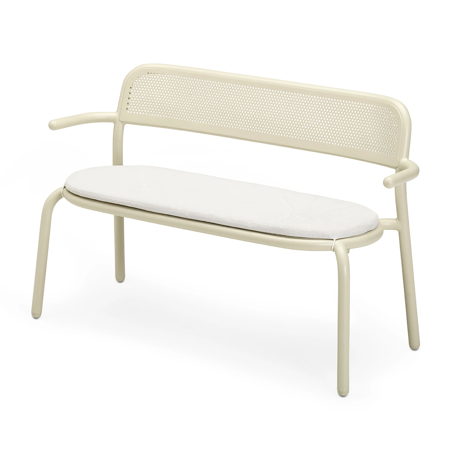 Toní bänkdyna natural white