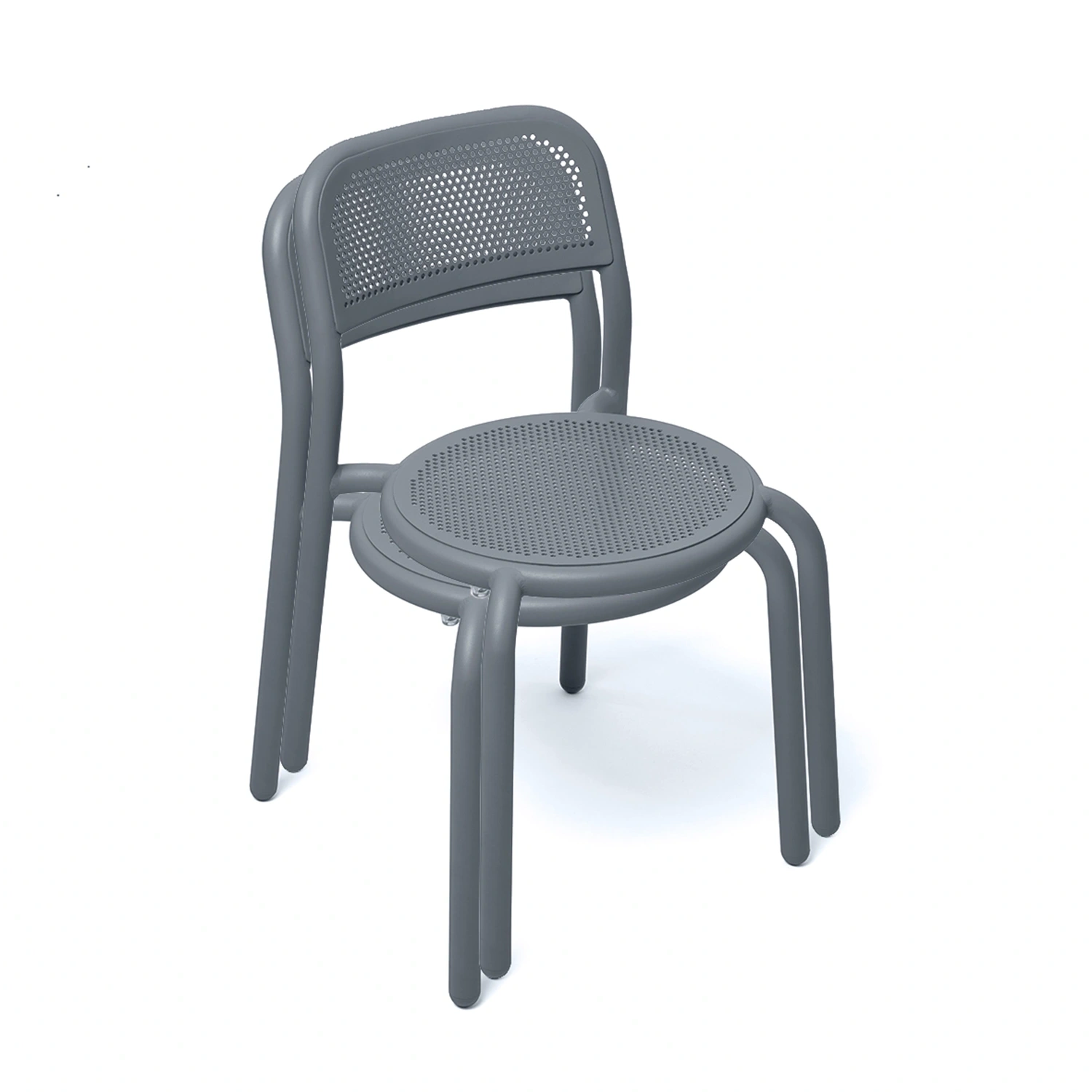 Toní stol elefantgrå, 2-pack