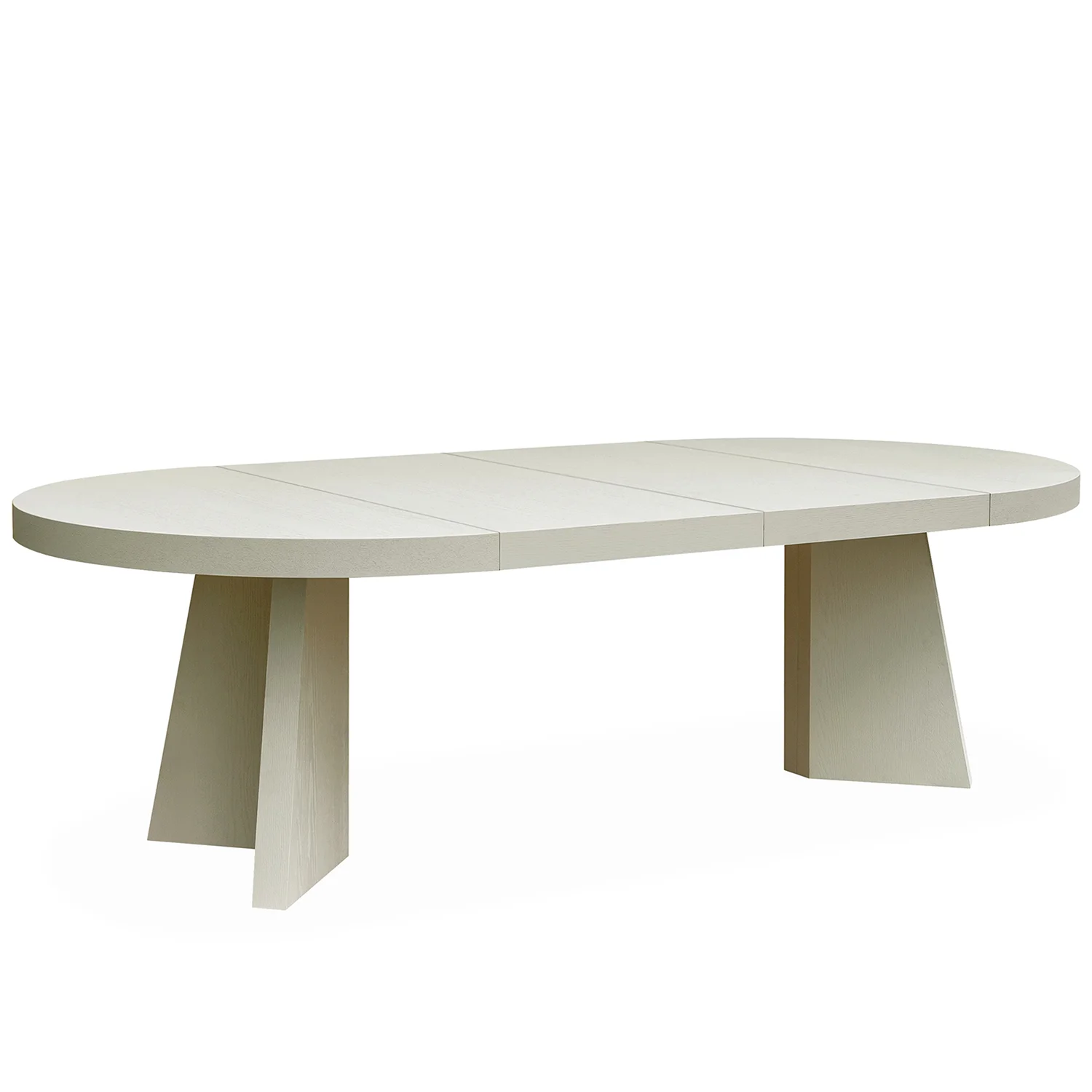 Trent förlängningsbart matbord ivory mist 130-250x130 cm