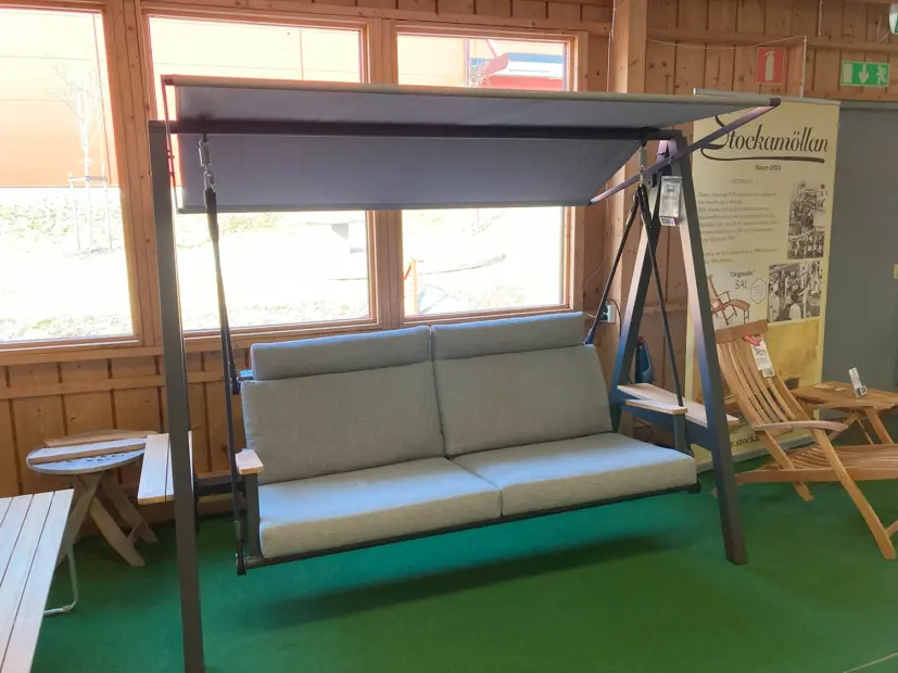 Kungshult hammock mörkgrå inkl. dynor och tak