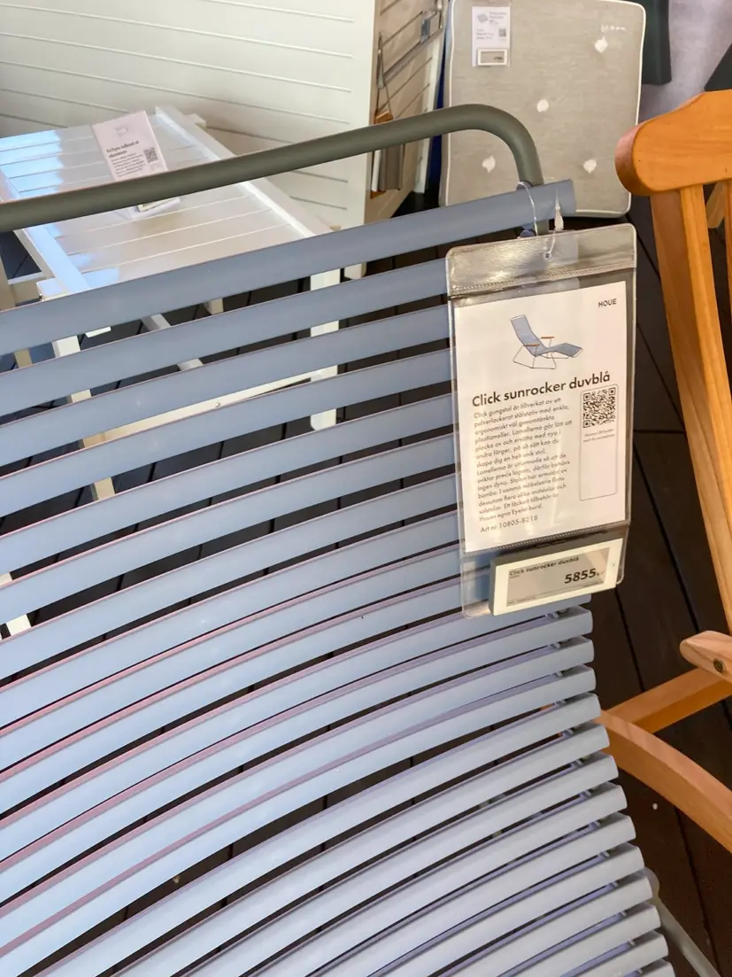 Click sunrocker duvblå