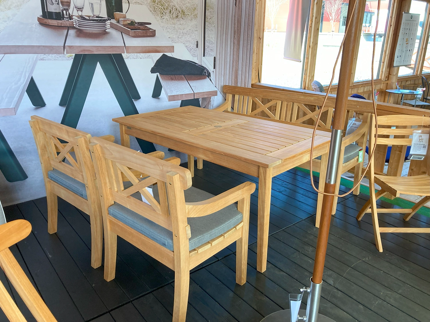 Drachmann soffgrupp teak inkl. dynor ash