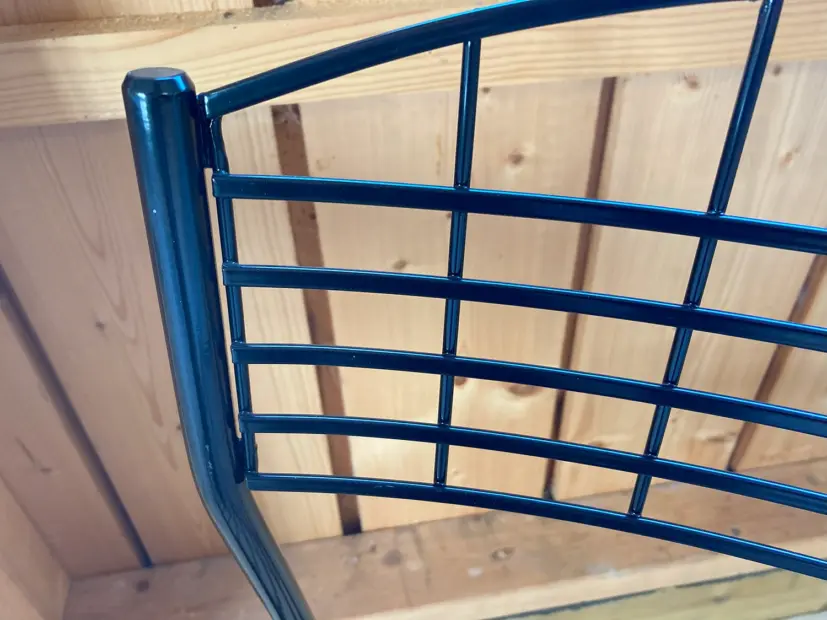 High-Tech stol blank svart, inkl. golvskydd