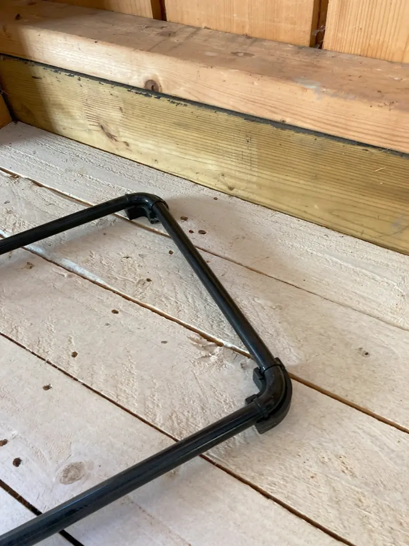 High-Tech stol blank svart, inkl. golvskydd