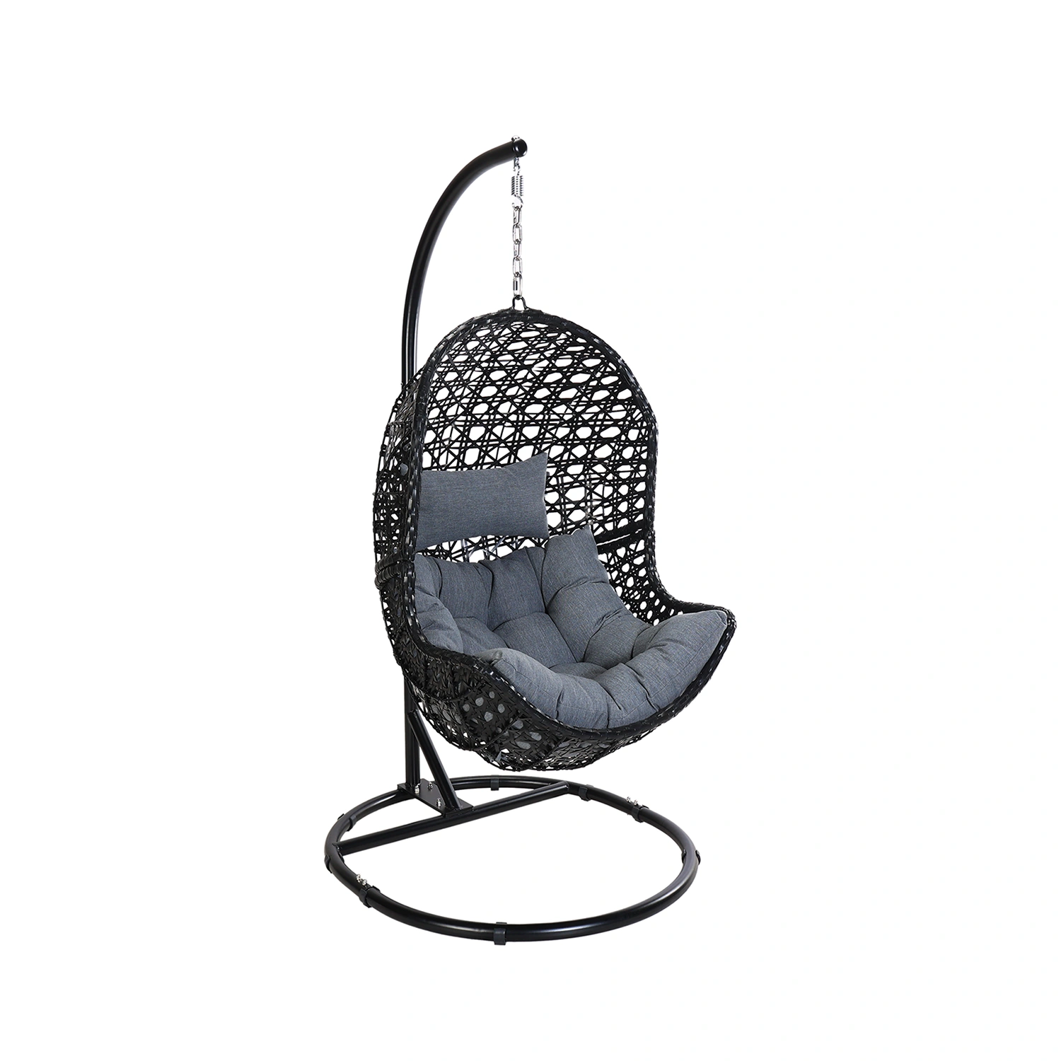 Ägget hänggunga svart/grå inkl. stativ