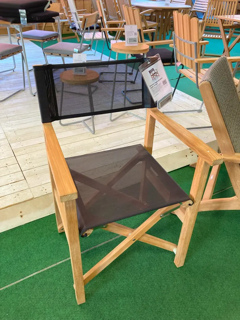 Drama regissörsstol teak/svart