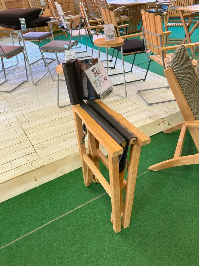 Drama regissörsstol teak/svart
