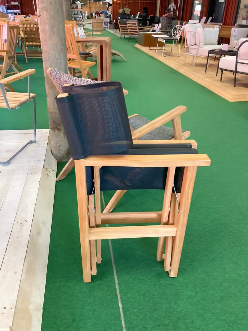 Drama regissörsstol teak/svart