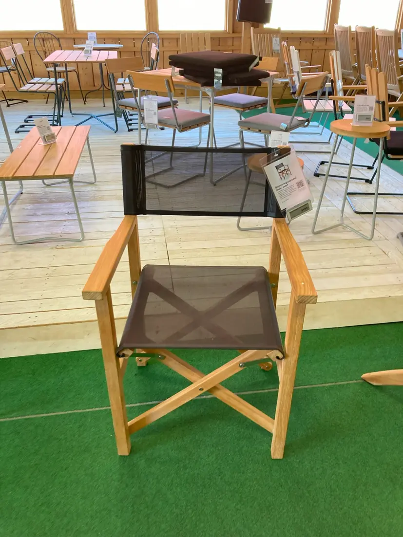 Drama regissörsstol teak/svart