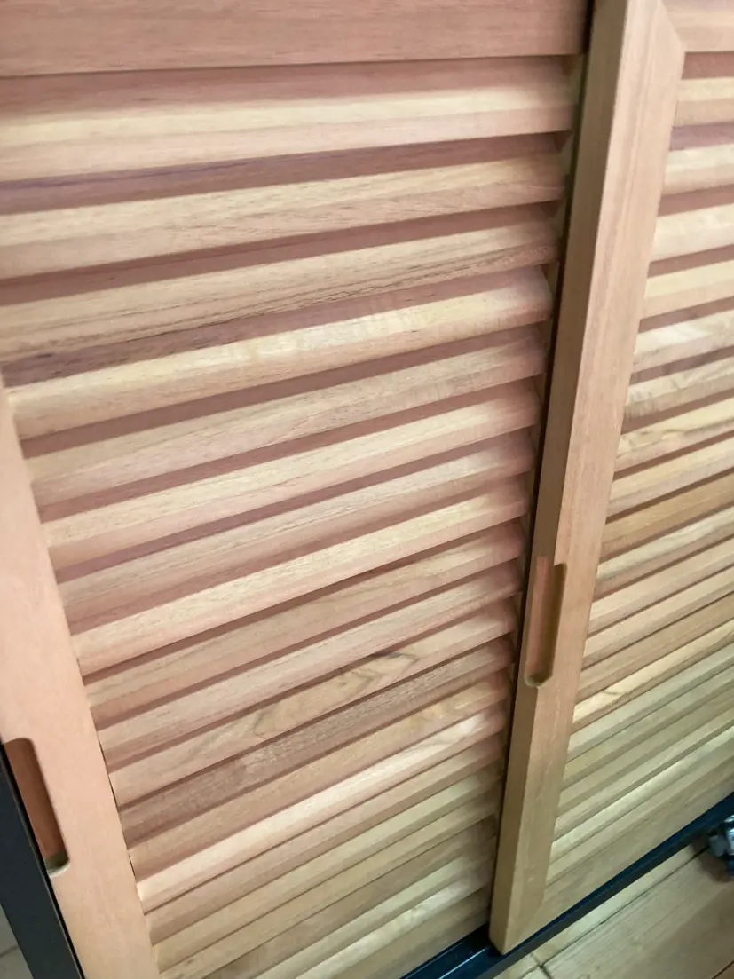 Fornax utekök hörn litet svart/teak