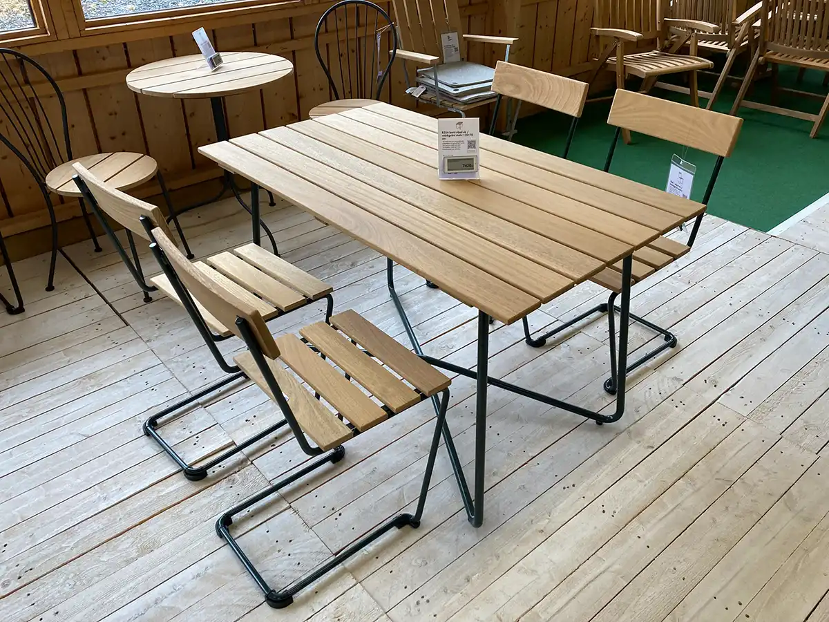 Klassikergrupp Stol 1/B25A, oljad ek/mörkgrön