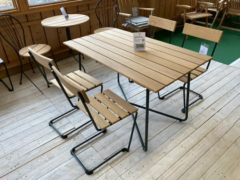 Klassikergrupp Stol 1/B25A, oljad ek/mörkgrön