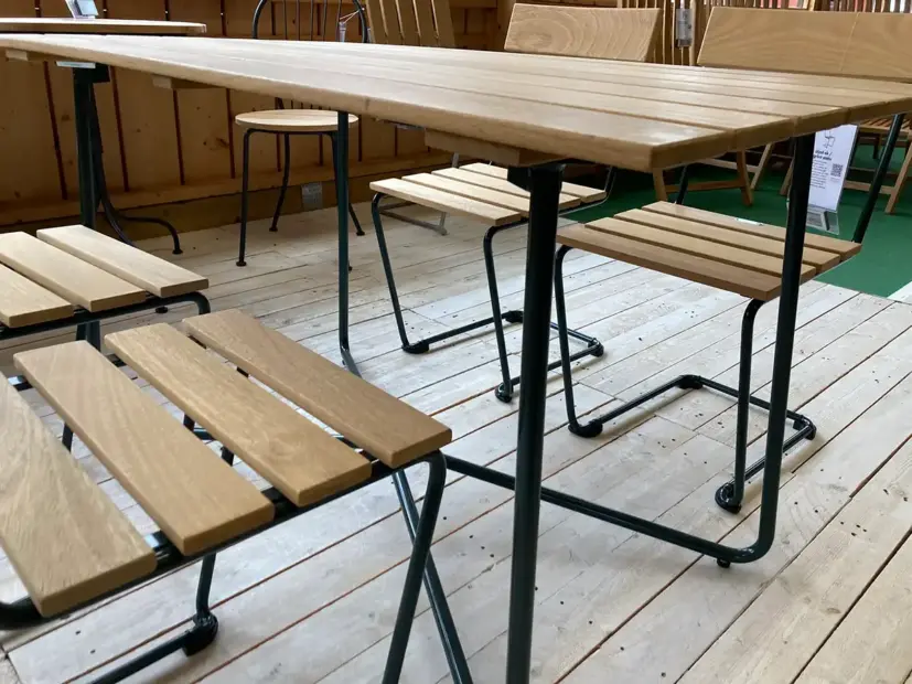 Klassikergrupp Stol 1/B25A, oljad ek/mörkgrön