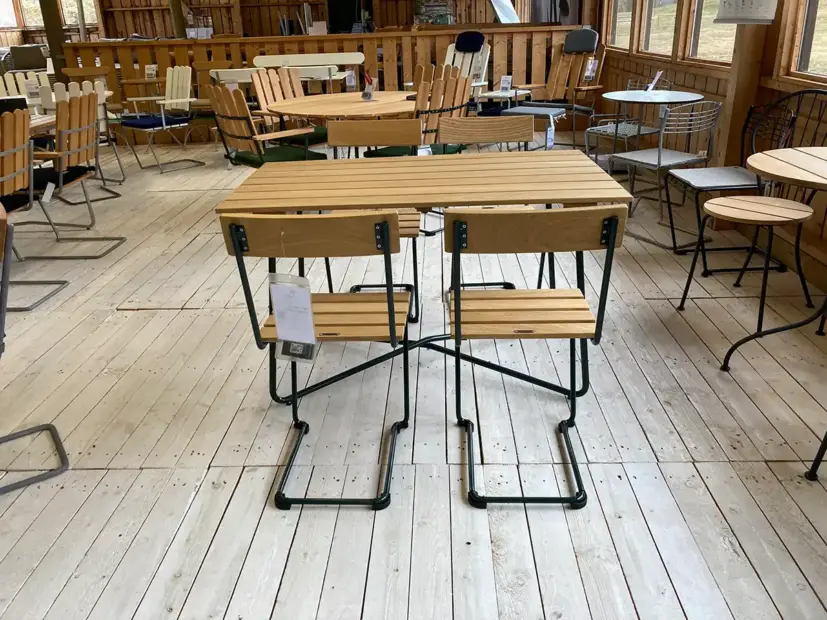 Klassikergrupp Stol 1/B25A, oljad ek/mörkgrön