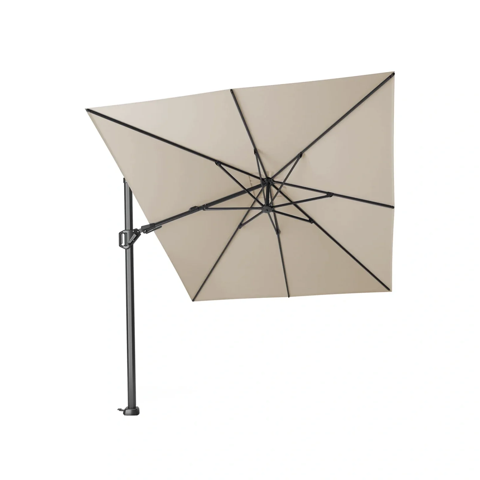 Challenger T² premium hängparasoll - antracit/champagne, 350x260 cm