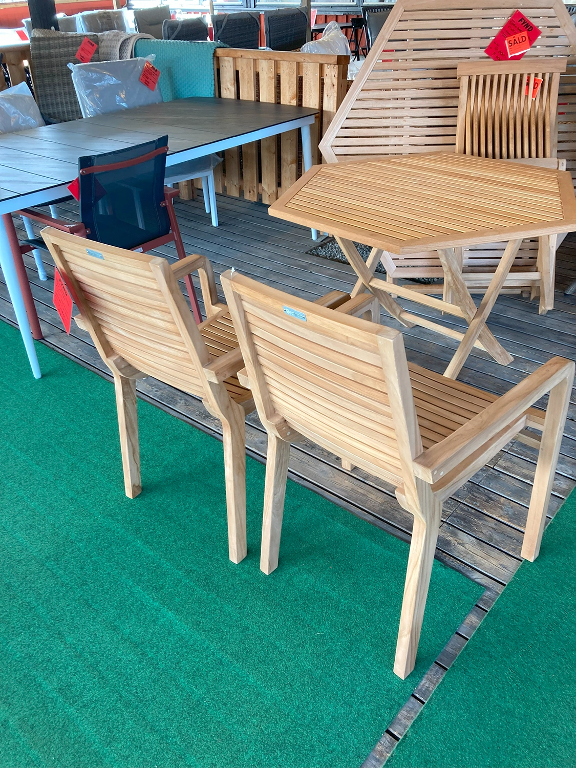 Volos karmstol teak (2-pack) - Bild 7