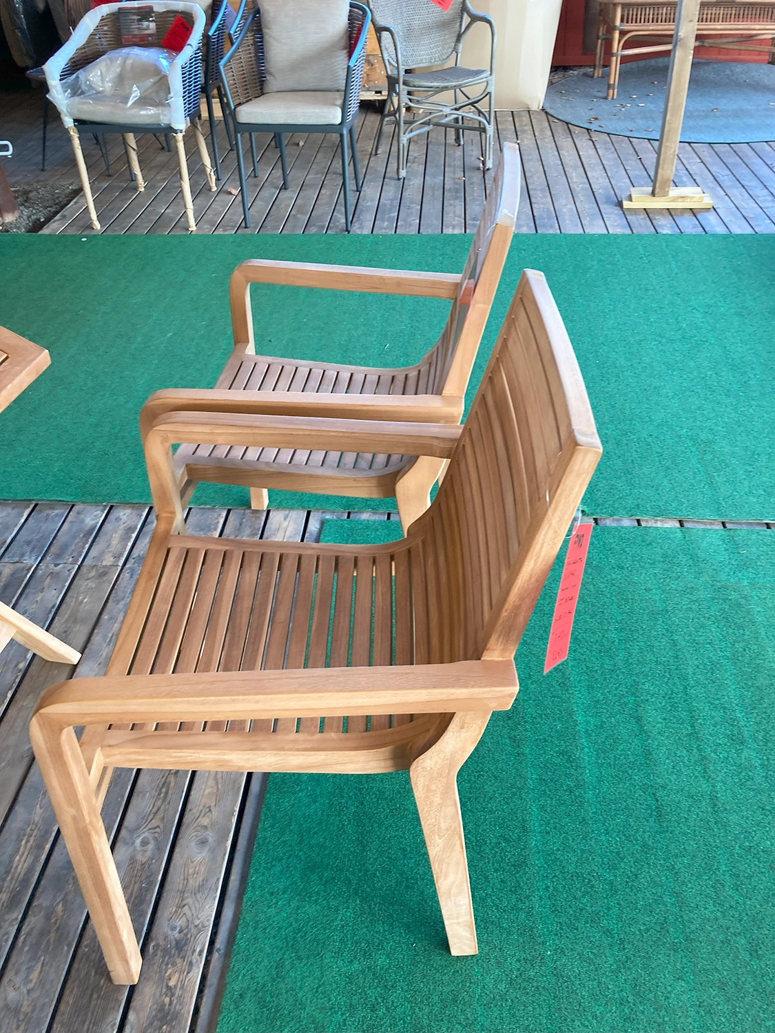 Volos karmstol teak (2-pack) - Bild 5