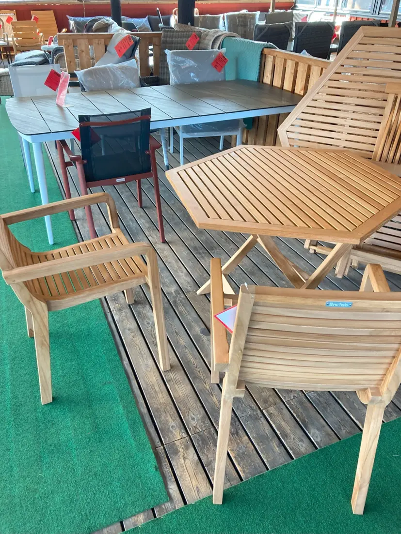 Viken bord teak Ø110 cm