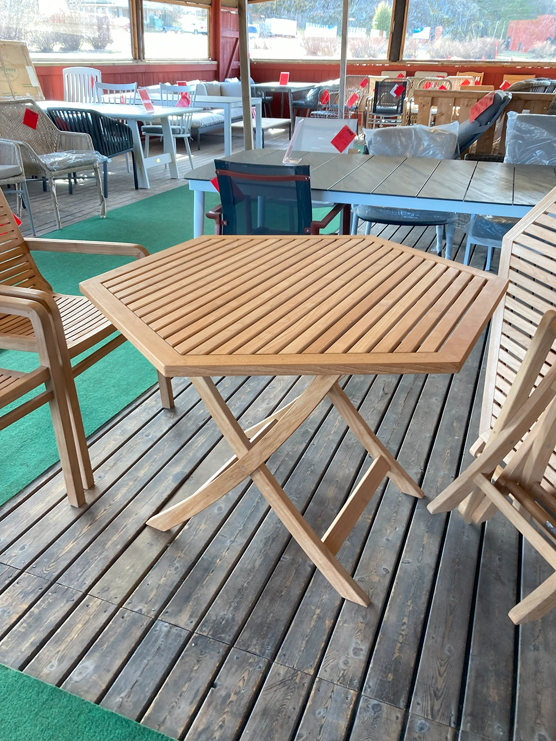 Viken bord teak Ø110 cm
