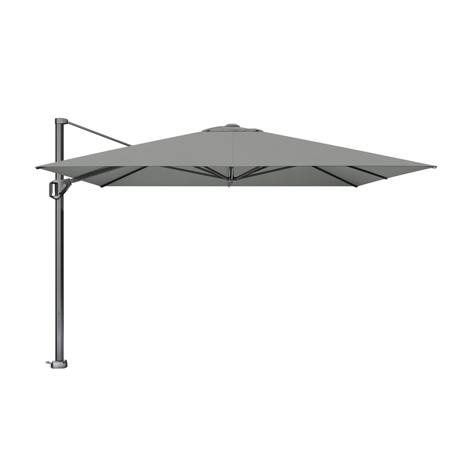 Challenger T¹ Telescope hängparasoll - antracit/manhattan, 350x350 cm