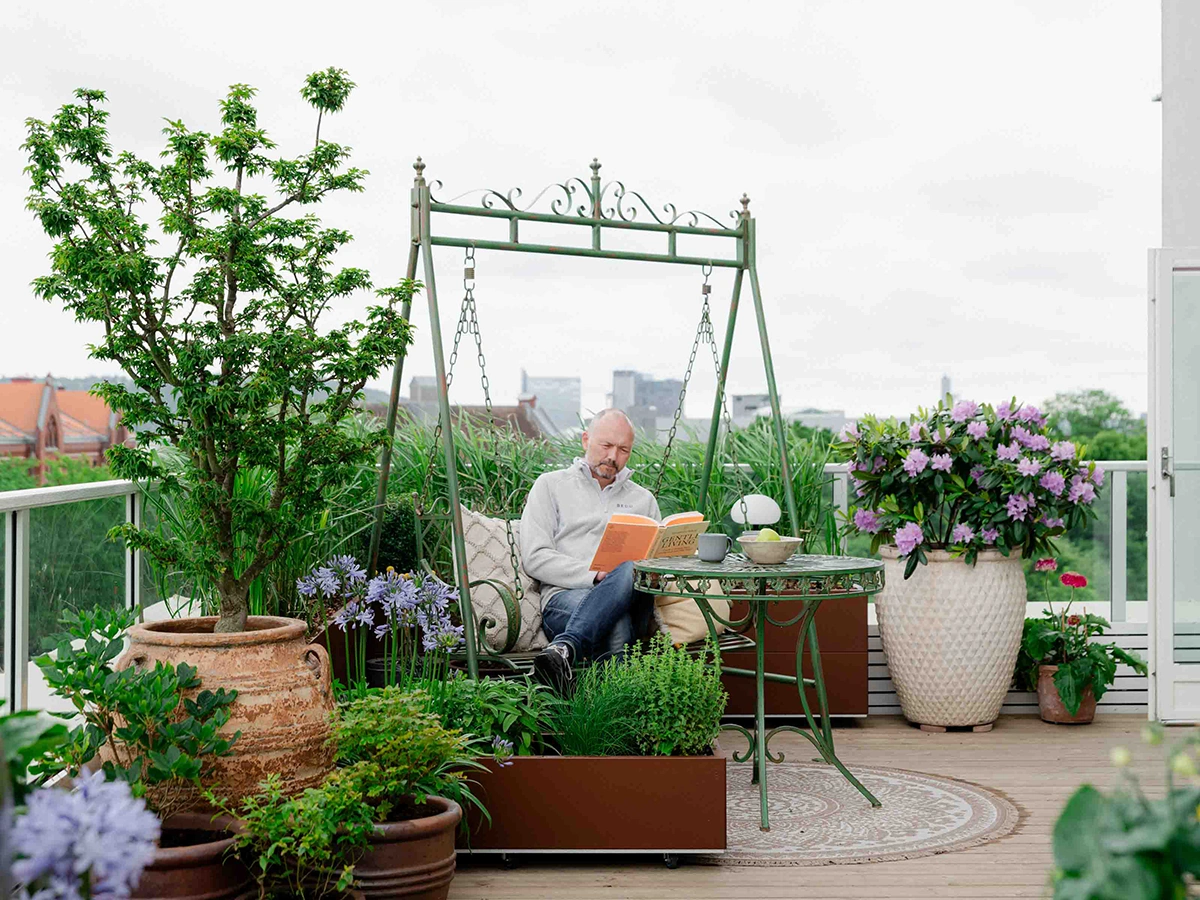 Hammock smidesjärn grön