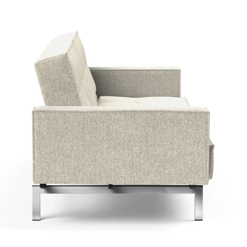 Splitback Chrome bäddsoffa med armstöd