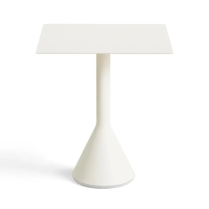 Palissade Cone bord gräddvit 65x65 cm