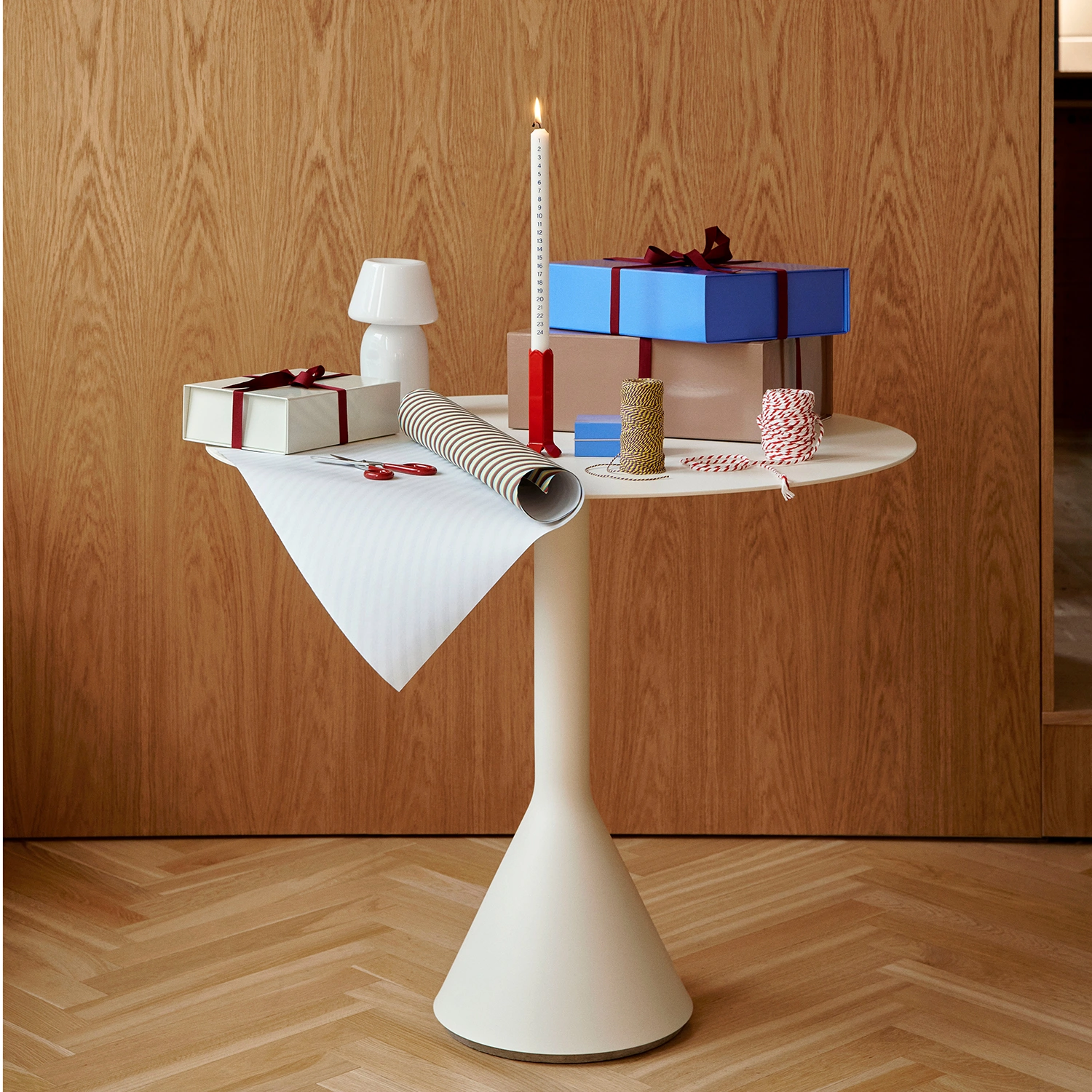 Palissade Cone bord gräddvit Ø90 cm