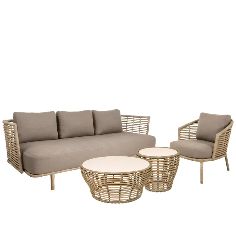 Sense/Basket soffgrupp natur/taupe