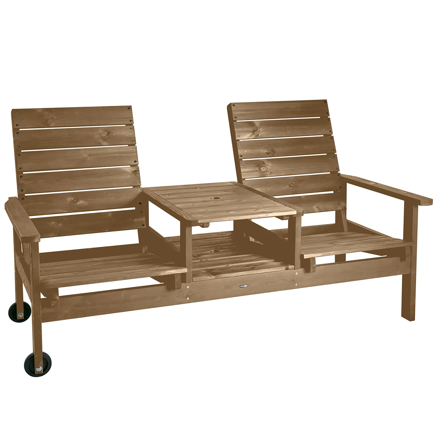 Du och Ja 2-sitssoffa brun