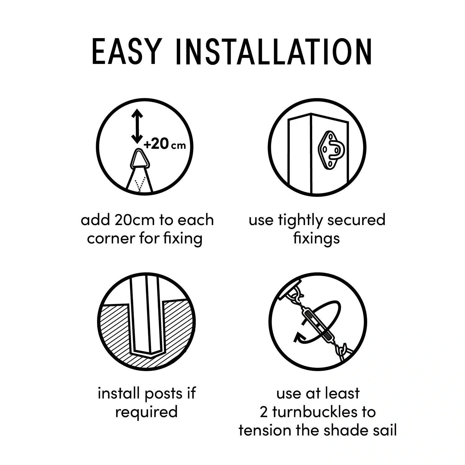 Öglebult för trästolpe, M8