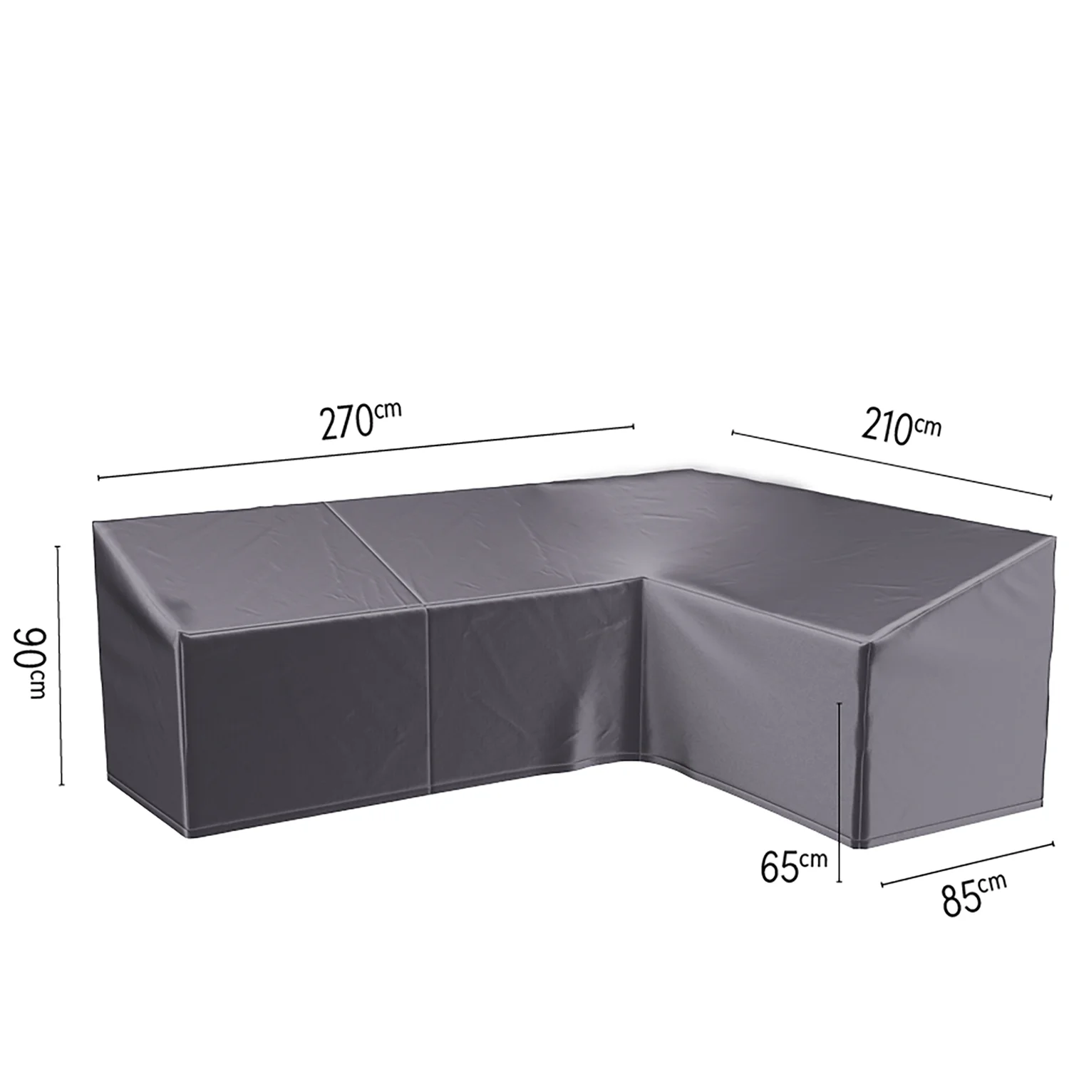 AeroCover hörnsoffskydd - V210/H270 x 85 x H65/90 cm