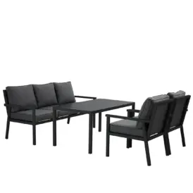 Rana soffgrupp svart/onyx, Hög