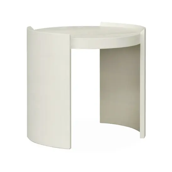 Artwood Oakland sidobord ivory mist Ø55 cm