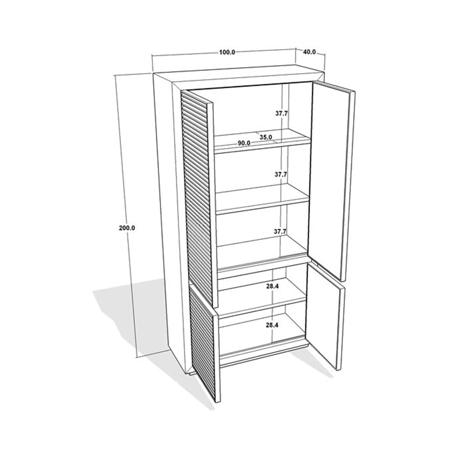 Hayden skåp ivory mist