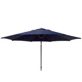 Solar Line parasoll grå/marinblå Ø300 cm