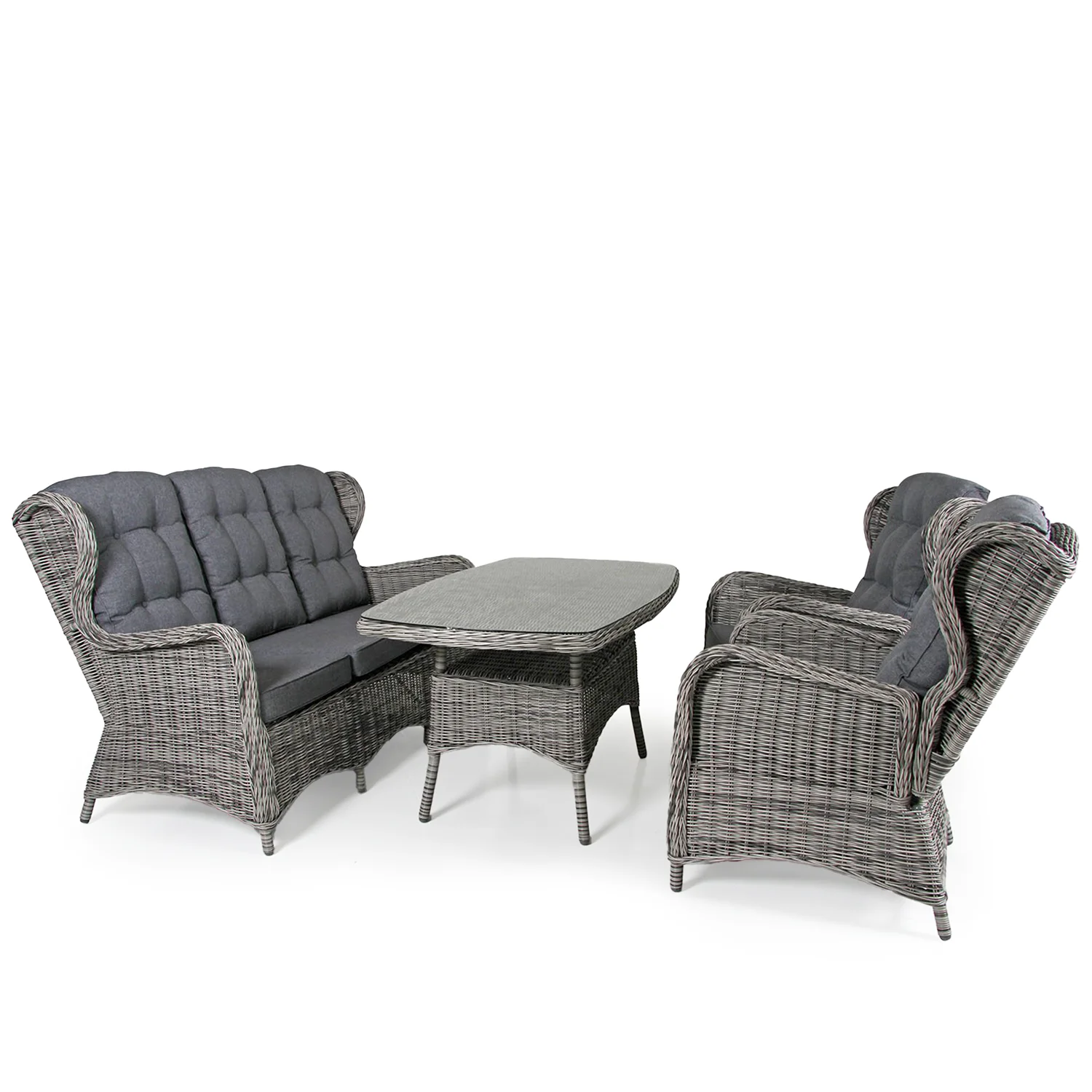 Product Image for Rosita soffgrupp med ställbara fåtöljer, grå/grå