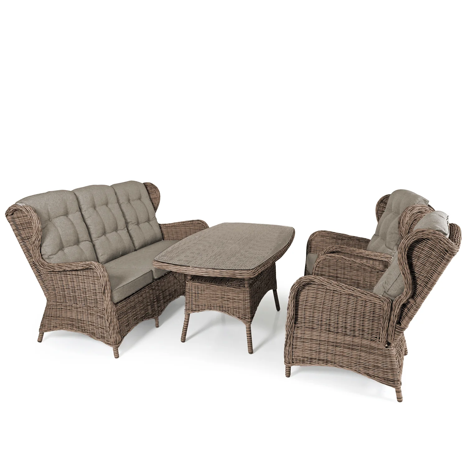 Product Image for Rosita soffgrupp med ställbara fåtöljer, natur/beige