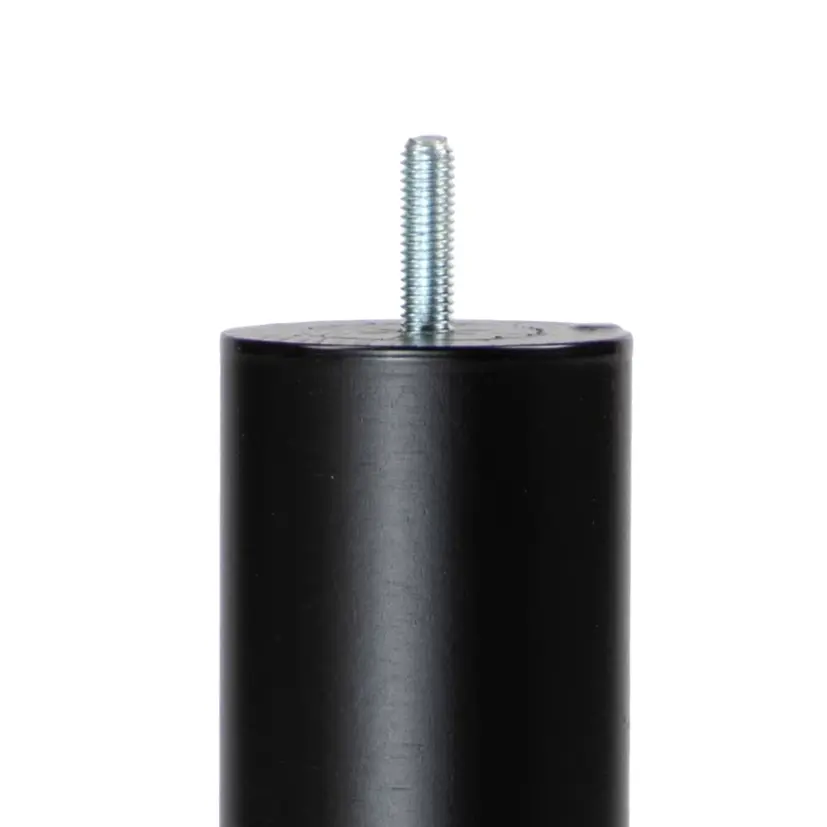 Runda sängben svartlack 30 cm