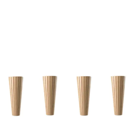 Spårade sängben - ek natur, 12 cm