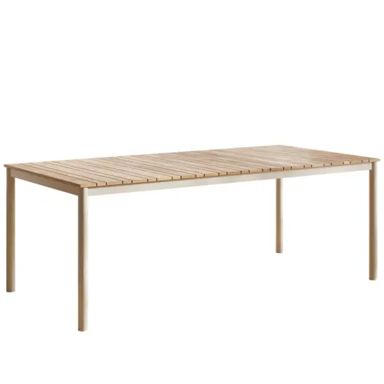 Cinas Mood Nova bord teak/sandgrå 204x100 cm