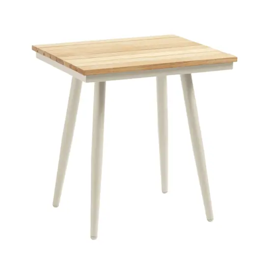 Cinas Rio sidobord teak/sandgrå 50x45 cm